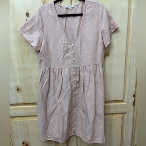 Madewell Button Front Mini Dress
